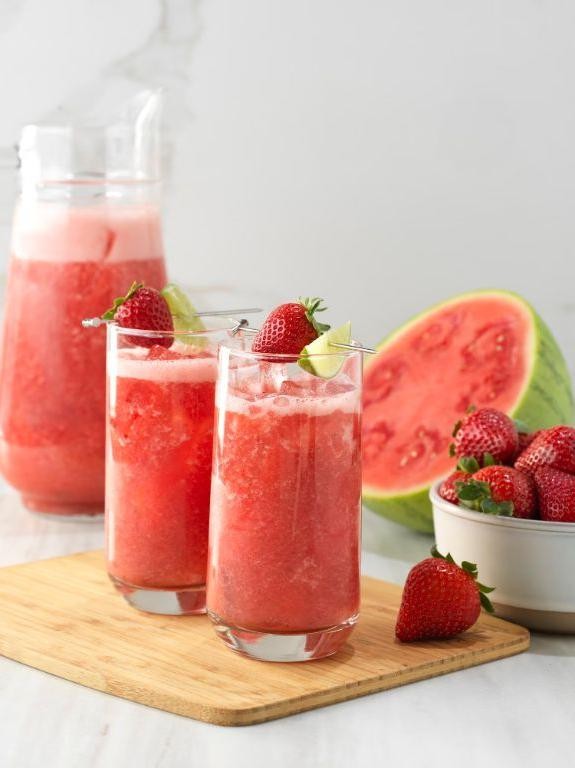 Watermelon Strawberry Agua Fresca