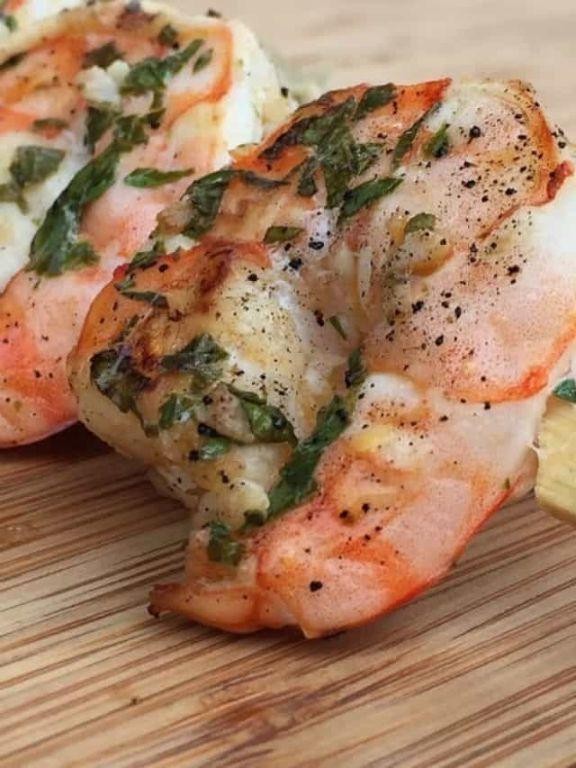 Weber Garlic Butter Shrimp Skewers