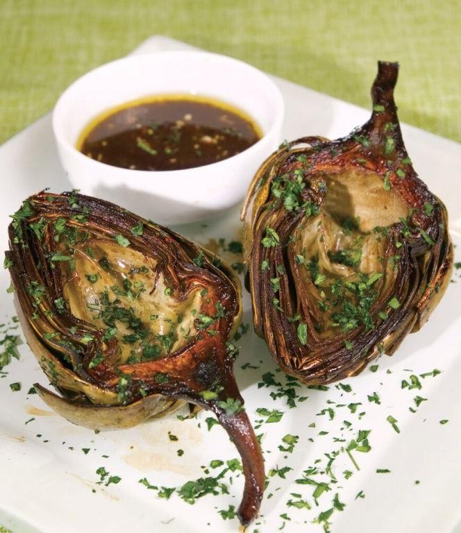Whole Artichokes with Balsamic Glaze