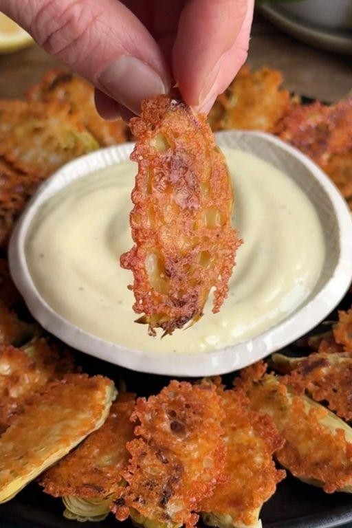 Whole Artichokes with Parmesan Crust