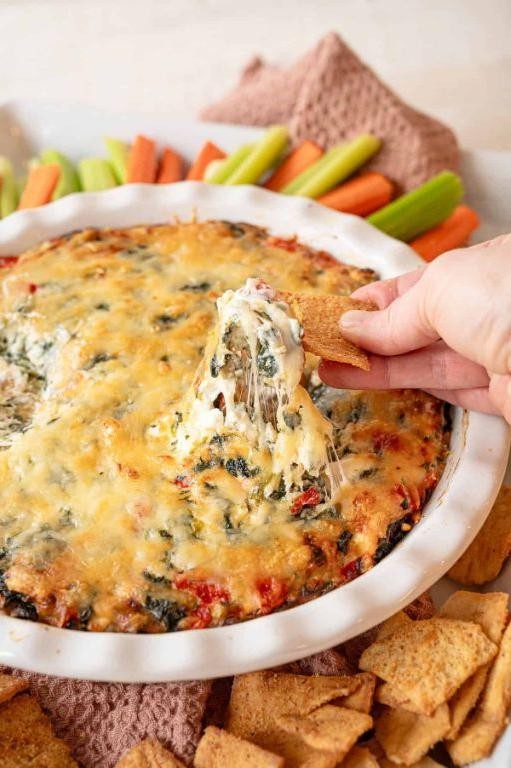 Whole Artichokes with Roasted Red Pepper Dip