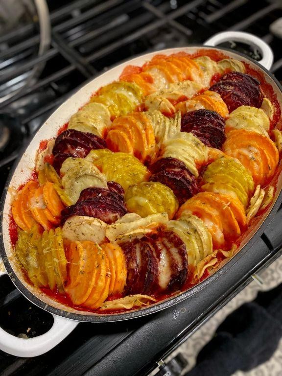 Winter Root Vegetable Gratin