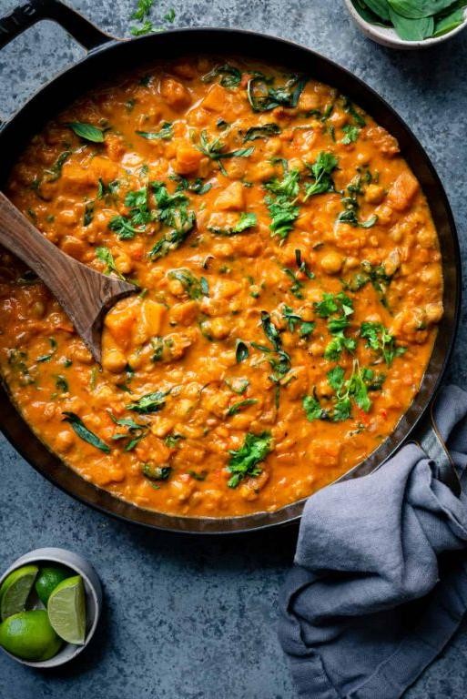 Winter Squash and Chickpea Curry