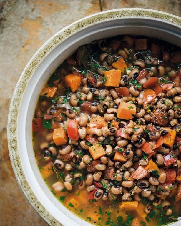 Yam and Black-Eyed Peas Stew