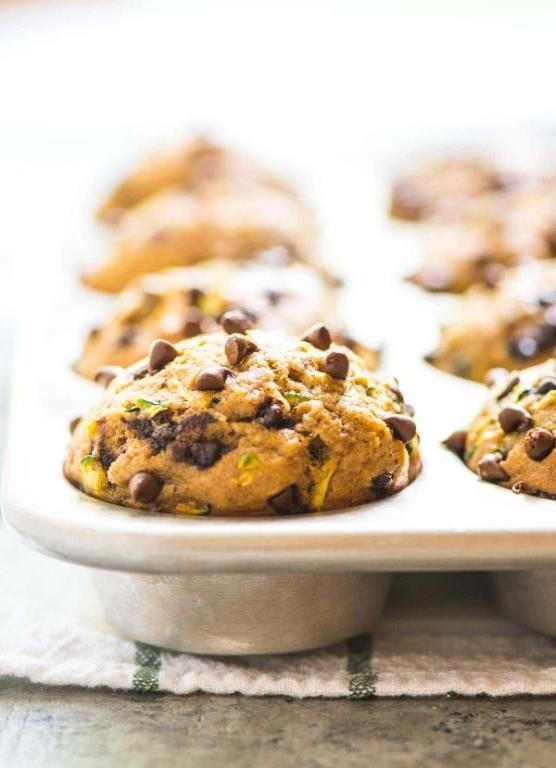 Zucchini Chocolate Chip Muffins