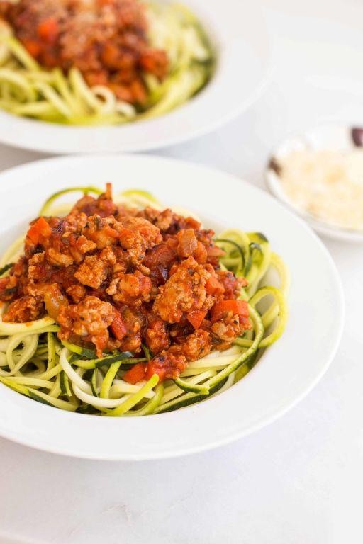 Zucchini Noodles with Turkey Bolognese