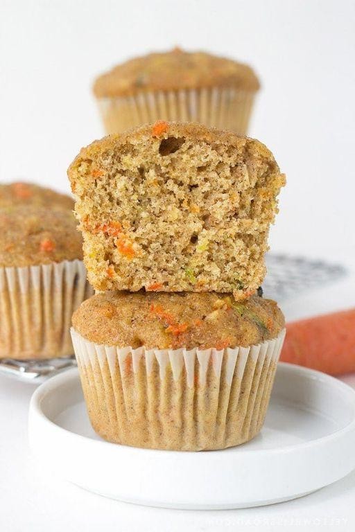 Zucchini and Carrot Muffins with Parmesan